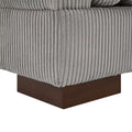 Contemporary 90-Inch Deep Seat Corduroy Loveseat
