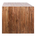 Camila 78-Inch Rectangular Dining Table Crafted from Reclaimed Teak with Waterfall Design