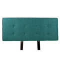 MJL Furniture Ali Key Largo Teal Upholstered Headboard with Button Tufting
