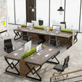 Executive Desk – Large Modern Office Workstation with Thick Wood Top