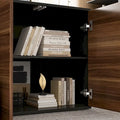 Modern L-Shaped Desk with Storage Cabinet & Drawers