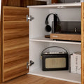 54.3-Inch Corner Computer Desk for Home Office with Drawers and Cabinet