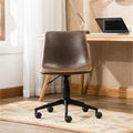 Roundhill Furniture Cesena 360° Swivel Office Chair with Faux Leather and Air Lift