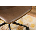 Roundhill Furniture Cesena 360° Swivel Office Chair with Faux Leather and Air Lift