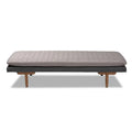 Marit Upholstered Wood Daybed in Mid-Century Modern Style