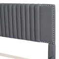 Queen/Full Size Linen Upholstered Platform Bed with 2 Storage Drawers and Trundle