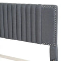 Queen/Full Size Linen Upholstered Platform Bed with 2 Storage Drawers and Trundle