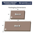 Montauk Solid Wood Chest with 5 Drawers by Grain Wood Furniture