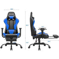 Ergonomic Gaming Chair with Footrest - Ideal for Desk Use