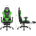 Ergonomic Gaming Chair with Footrest - Ideal for Desk Use