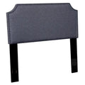 Contemporary Upholstered Fabric Headboard with Nailhead Trim for Full/Queen Beds