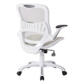 Riley Ergonomic Office Chair with White Mesh Seat and Backrest