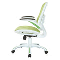 Riley Ergonomic Office Chair with White Mesh Seat and Backrest