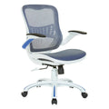Riley Ergonomic Office Chair with White Mesh Seat and Backrest