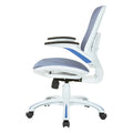 Riley Ergonomic Office Chair with White Mesh Seat and Backrest