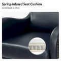 HULALA HOME Pete Adjustable Height Faux Leather Swivel Executive Chair with Tilt Mechanism