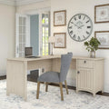Bush Furniture Salinas 60-Inch L-Shaped Desk with Drawers and Storage Solutions