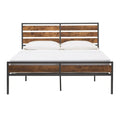 Aabira Low Profile Metal Platform Bed with Wooden Finish Panels by iNSPIRE Q Classic