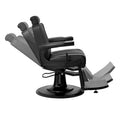 ROGERS Heavy-Duty Reclining Barber Chair for Barbershops - Black