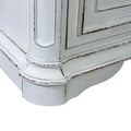 Weathered Bark Credenza in Antique White from Magnolia Manor