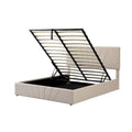Nestfair Upholstered Platform Bed featuring Hydraulic Storage Solution