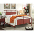Furniture of America Industrial Metal Panel Bed with Support Legs