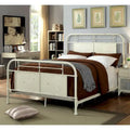 Furniture of America Industrial Metal Panel Bed with Support Legs