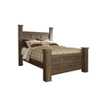 Juararo Dark Brown Canopy Bed