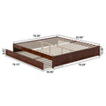 Barcelona Twin XL Trundle Panel Bed with Platform Design