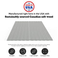0.75-Inch Vertical Heavy-Duty Wooden Mattress Support Slats with Cover