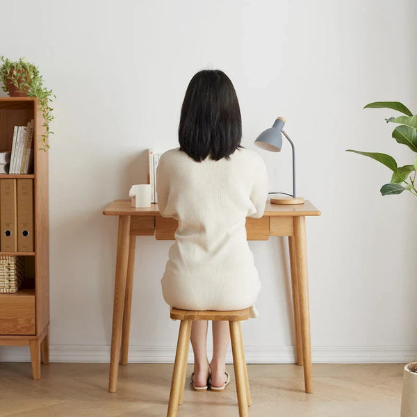 100% Solid Natural Wood Computer Desk
