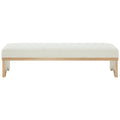 SAFAVIEH Couture Boris Mid-Century Modern Bench - Dimensions: 62.4" W x 19.7" D x 16.5" H
