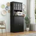Spacious Kitchen Cabinet with Microwave Space - 30W x 69.3H