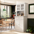 Spacious Kitchen Cabinet with Microwave Space - 30W x 69.3H