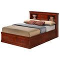 Louis Philippe Queen Platform Bed with Storage