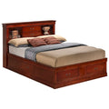 Louis Philippe Queen Platform Bed with Storage