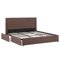 iNSPIRE Q Classic Arlert Tufted Linen Headboard Storage Platform Bed