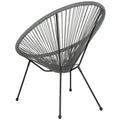Rattan and Bungee Papasan Lounge Chair