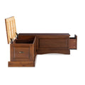 Ame Walnut Backless Nook Table Collection
