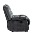Fabric Recliner and Single Sofa with Manual Recline Feature