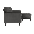 CosmoLiving by Cosmopolitan Strummer Reversible Velvet Sectional Sofa