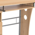 3-Drawer Pedestal Computer Desk with Keyboard Tray