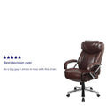 Executive Ergonomic Swivel Office Chair for Big & Tall with LeatherSoft Upholstery