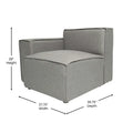 Modern Left Armrest Modular Sectional Sofa Chair