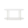 Furinno Turn-N-Tube Tool-Free Contemporary Oval Side Table