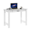 Furinno JAYA White Writing Desk with Drawer