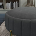 Swivel Accent Chair with Ottoman Set and Upholstered Cushion