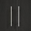 Black and White Wardrobe Armoire Closet with Drawer - 31.5W x 66.9H