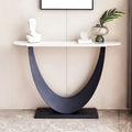 Contemporary Console Table with Elegant Design, Metal Frame, and Adjustable Foot Pads for Entryway