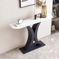 Contemporary Console Table with Elegant Design, Metal Frame, and Adjustable Foot Pads for Entryway